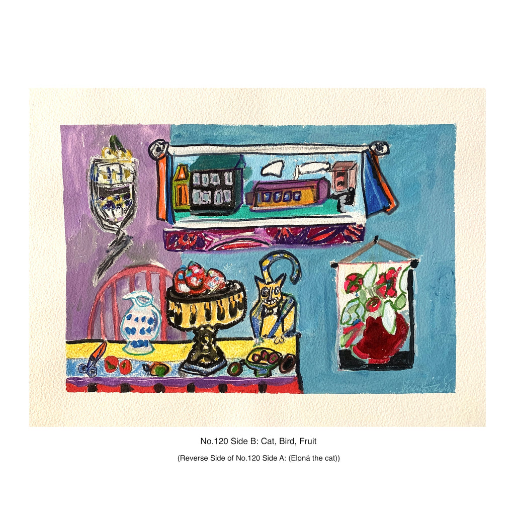 (No.120AB) Side A: Elona the Cat and Side B: Cat Bird Fruit – 2025