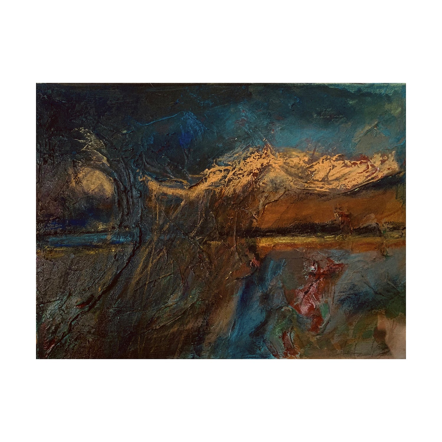 Original Acrylic Painting of a Water Landscape, 12 x 16 inches, by Patty Pendleton