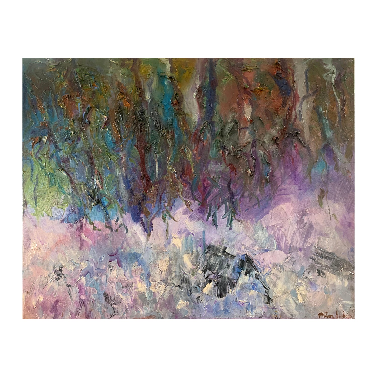 Original Acrylic Painting of an Ocean Landscape, 22 x 28 inches, by Patty Pendleton